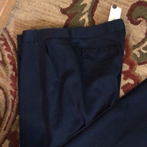 J CREW Size 16 33” Tall inseam 100% Wool Fully Lined Flat Front Deep Navy NEW - Picture 9 of 15